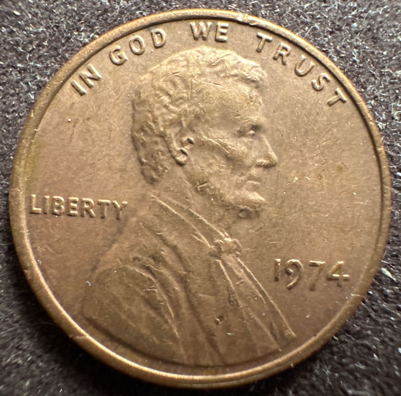 1974-Lincoln-Cent-OBV-Error-Strike-Inquiry---Ear-Doubling?