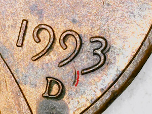 1993-D-Penny-Die-Chip-Obverse-And-Reverse