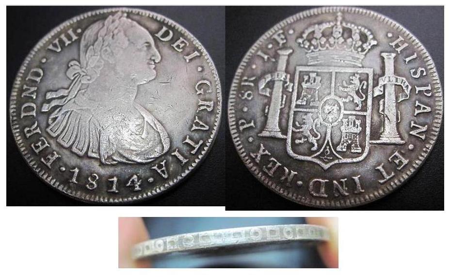 Extremely-Well-Made-1814-Popayć”n-8-Reales-Counterfeit