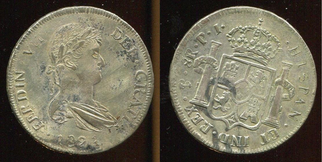 1822?-PTS-Pj-Contemporary-Counterfeit-8-Reales---Interesting-Coin