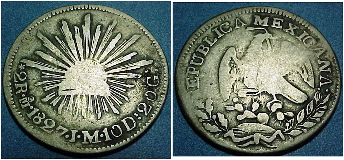 1827-Contemporary-Circulating-Counterfeit-Cap-&-Ray-Struck-Over-A-US-Large-Cent