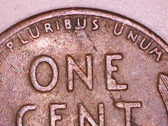 1946-D-Wheat-Penny-Laminating-Issue-On-Reverse