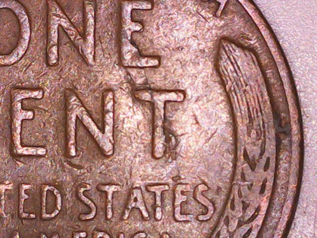 1946-D-Wheat-Penny-Laminating-Issue-On-Reverse
