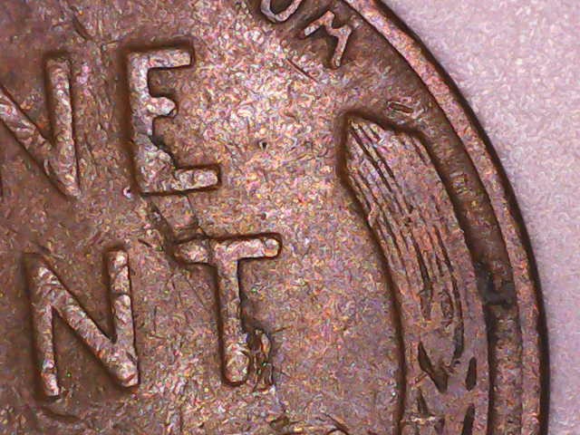 1946-D-Wheat-Penny-Laminating-Issue-On-Reverse