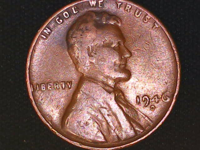 1946-D-Wheat-Penny-Laminating-Issue-On-Reverse