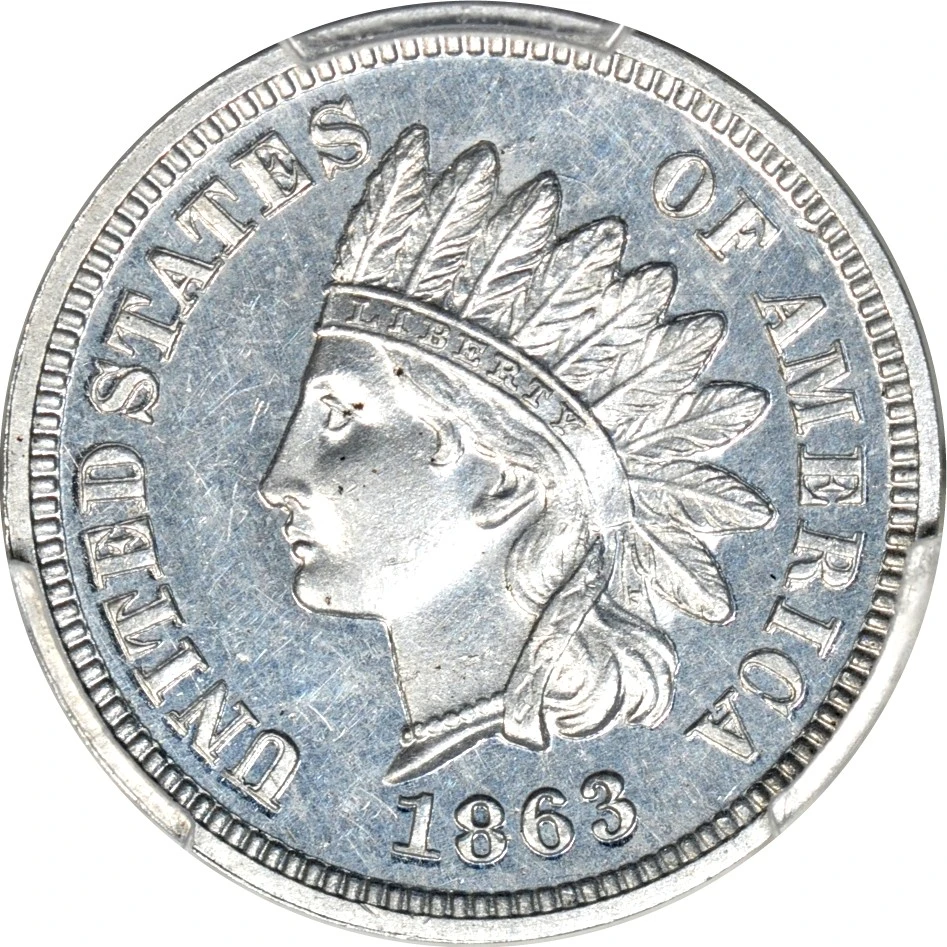 Pattern-1885-Indian-Head-Cent-Struck-In-Aluminum