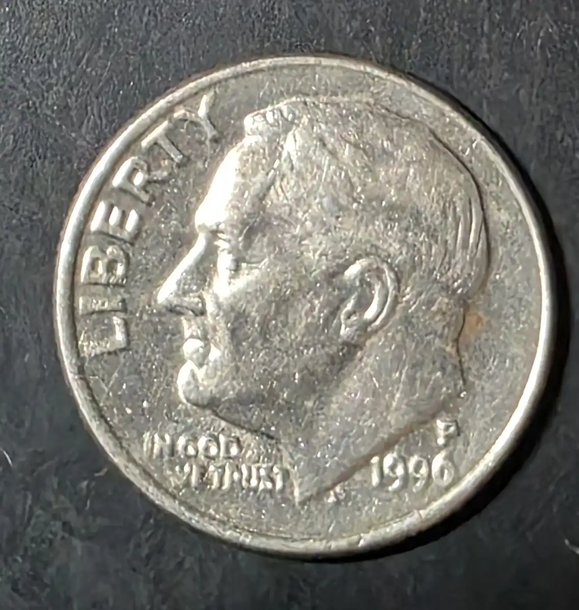 1996-P-US-Dime--Missing-Clad