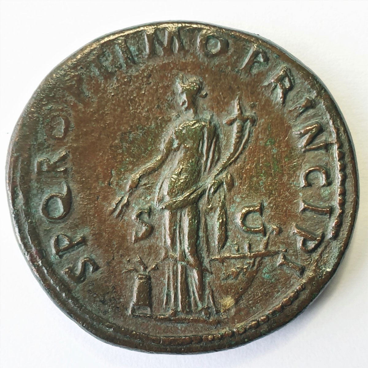 Trajan-Sestertius---SpQR-Optimo-Principi-S.c.---Abundantia