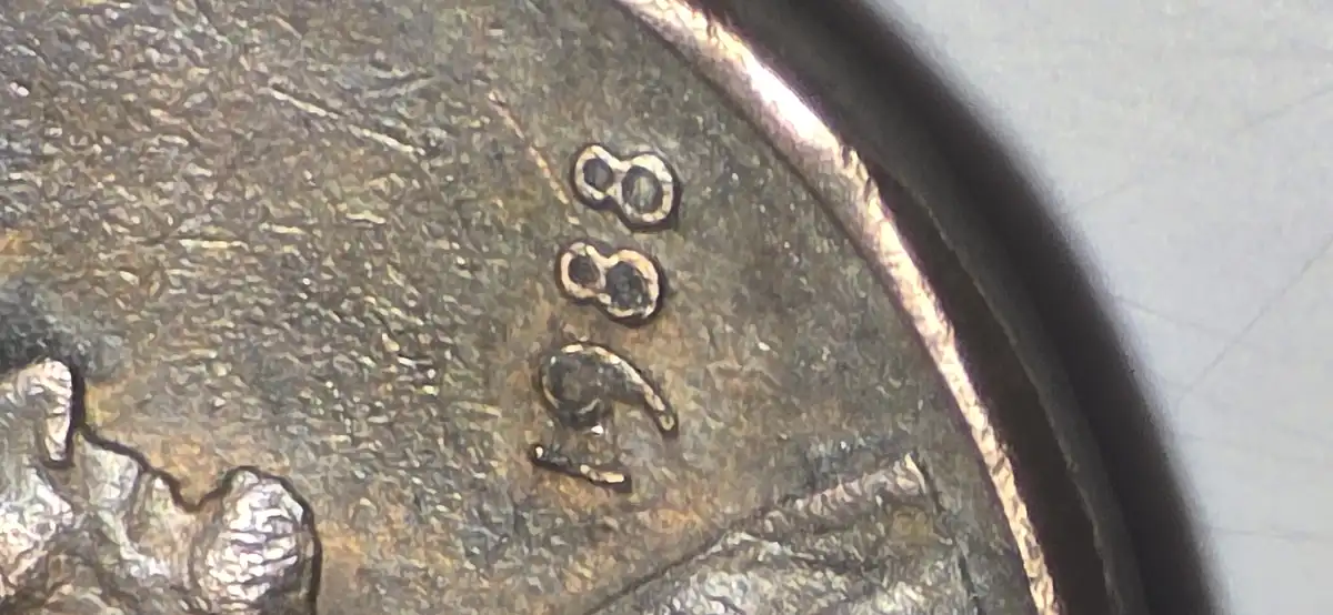 1988-Penny-DDO-/Ddr,-Off--Center-Strike,-Spiked-Head-Obverse-Die-Crack,-Double-Clipped-Planch