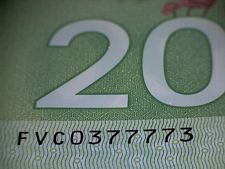 Canadian-20-Dollar-Bill-Serial-No.