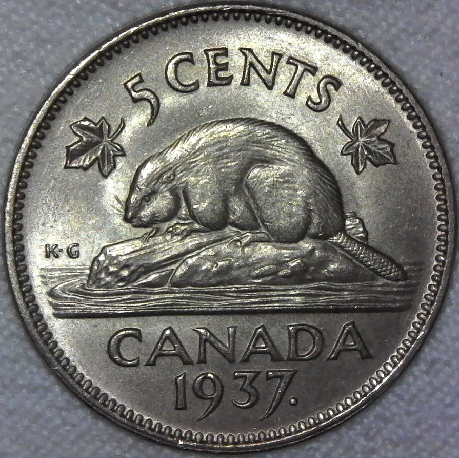 1937-Canada-Five-Cent