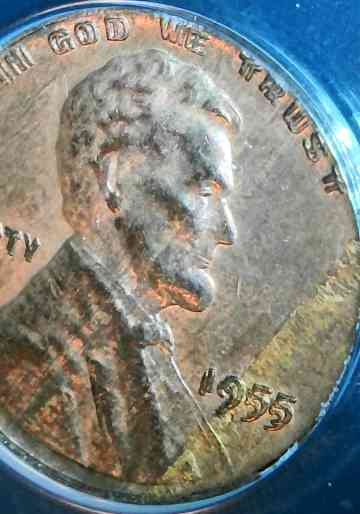 1955-Lincoln-Cent-DDO-Die-1-With-Laminations---Genuine-ANACS-MS-60-Details.-Only-One-Known-To-Exist?