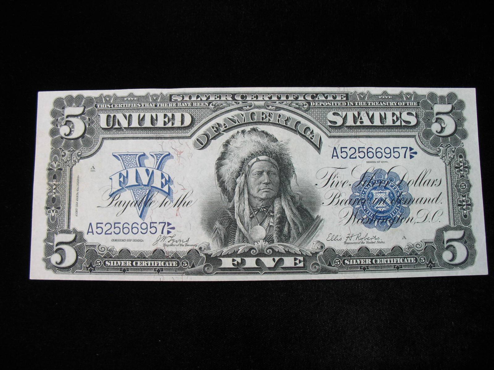 1899-$5-Chief-Silver-Certificate,-To-Send-In-Or-Not?-5/19/22---Restoration-Complete,-Photos-Posted