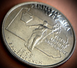 Error-1999-D-Pennsylvania-State-Quarter.--Die-Line-Error