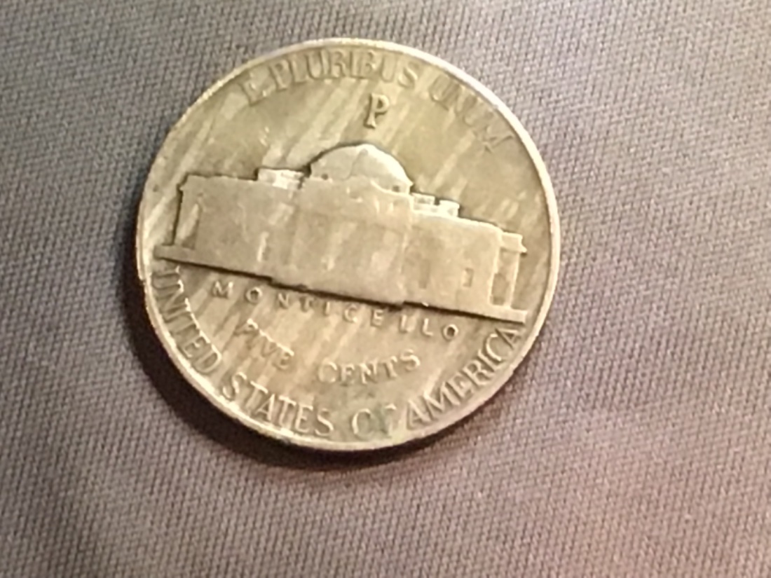 1943-P-Nickel---Transitional-Copper?--Weight-4.81-Grams