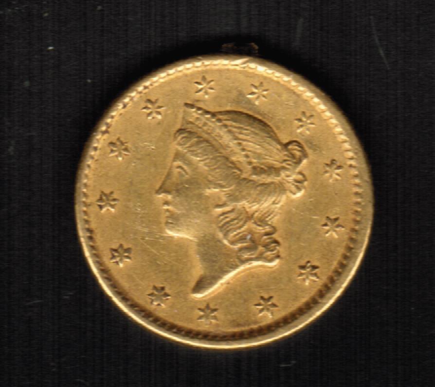 US-1851-$1.00-Gold-Liberty-Head-Condition-Questions