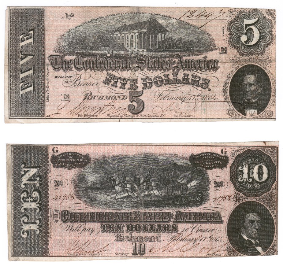 Question-On-Five-And-Ten-Dollar-Confederate-Bills?