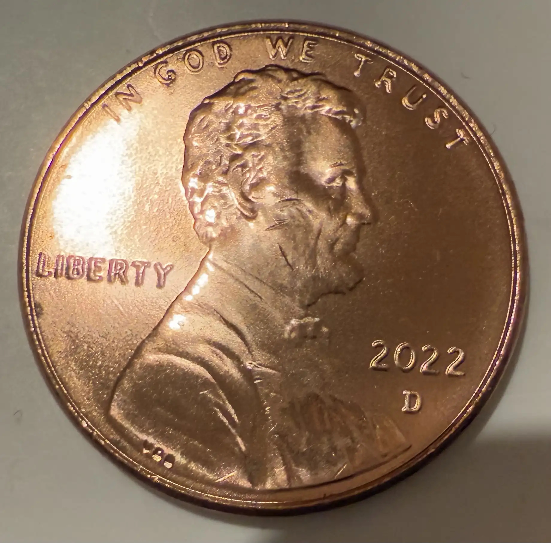 2022-D-Lincoln-Shield-Penny---Post-Mint-Damage?