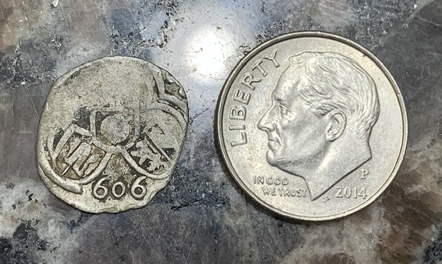 Old-Silver-Or-Billon-Coin---Salzburg?-2-Pfennig-From-Salzburg-Dated-1606