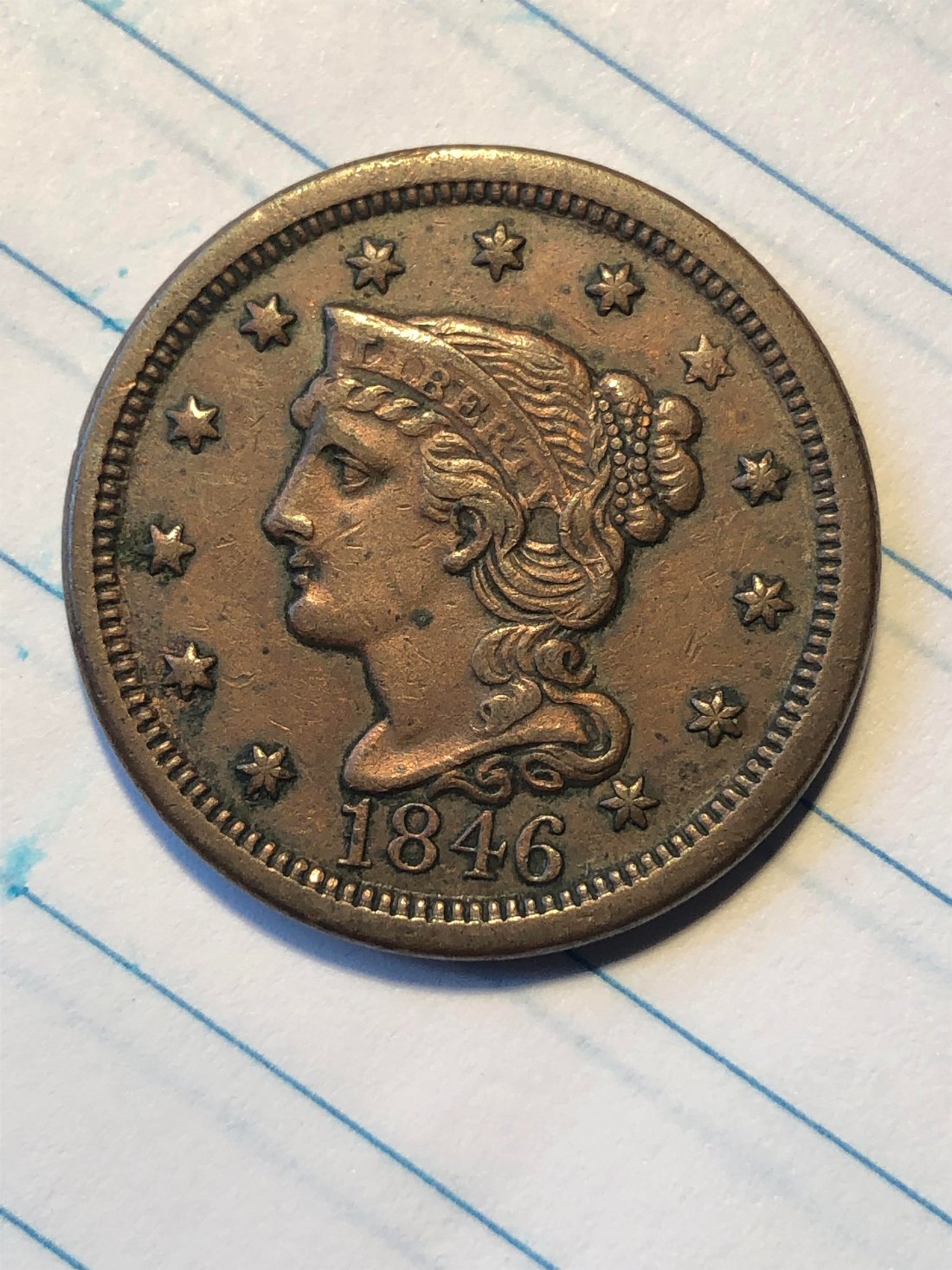 1846-Large-Cent-Tall-Date-N-23,-N-25-Or-N-26-?