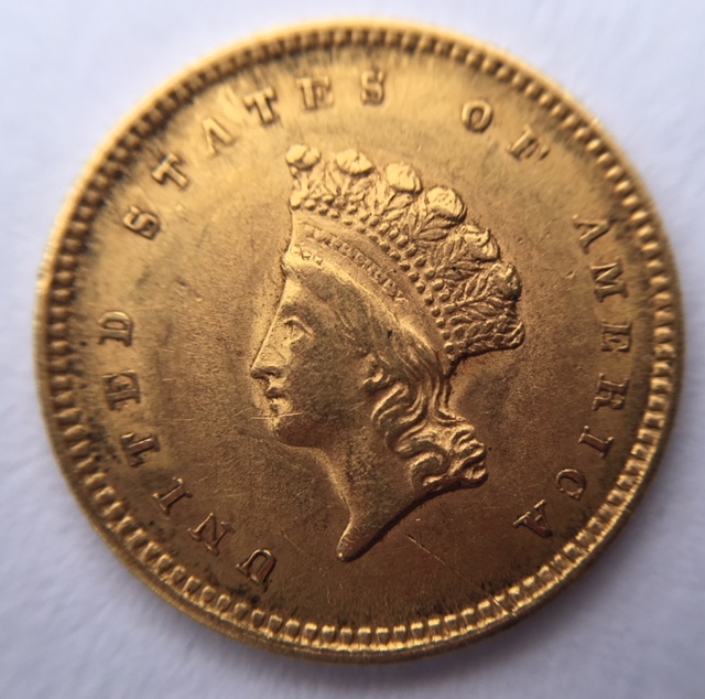 1854-Indian-Princess-Small-Head-Gold-Dollar---Grading-And-Value?