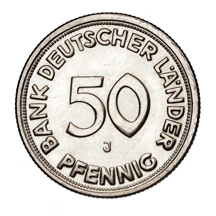 50-Pfennig-Germany-With-Brilliant-Surface