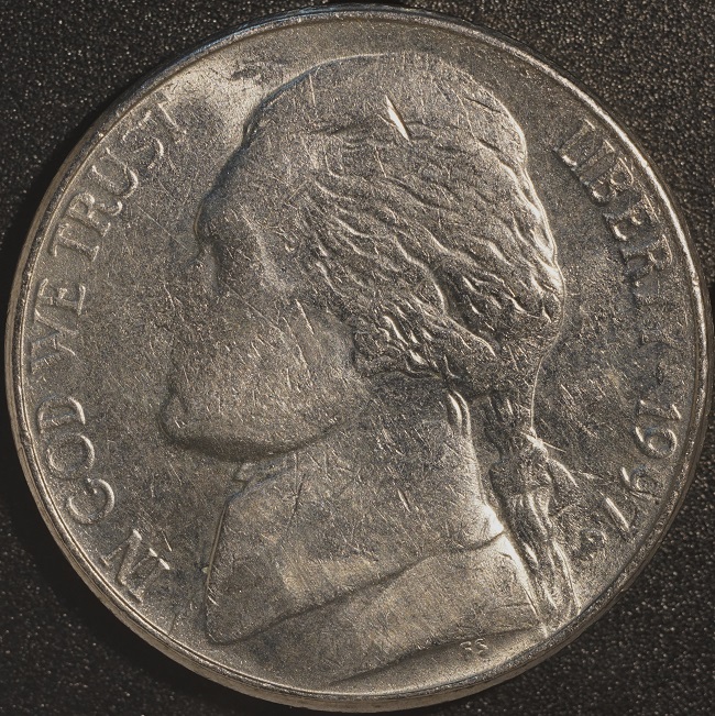 1997-Jefferson-Nickel-5-Cent-Coin