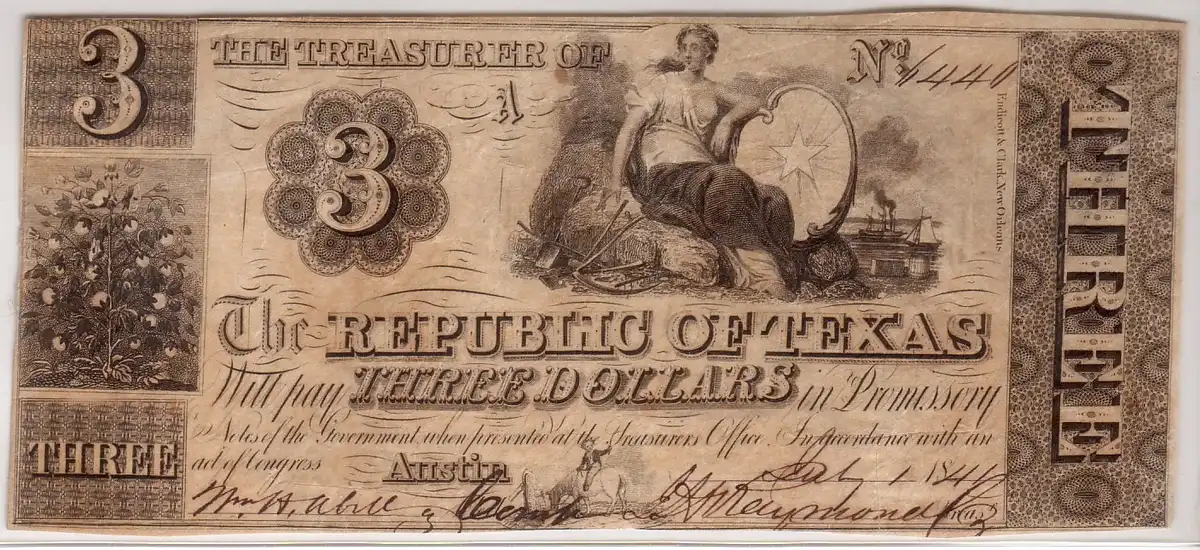 Republic-Of-Texas-Currency