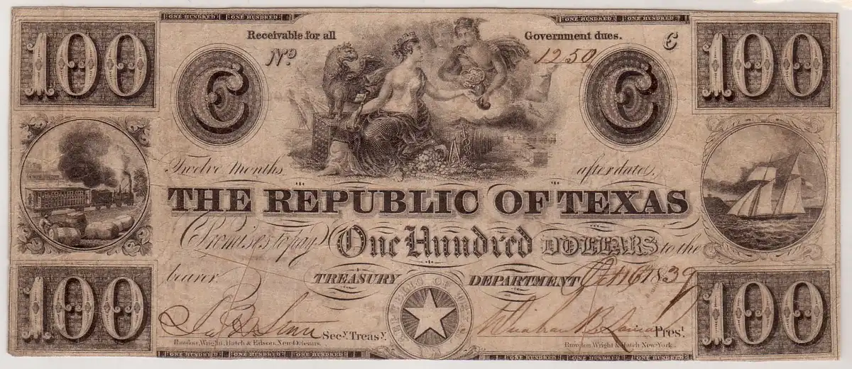 Republic-Of-Texas-Currency