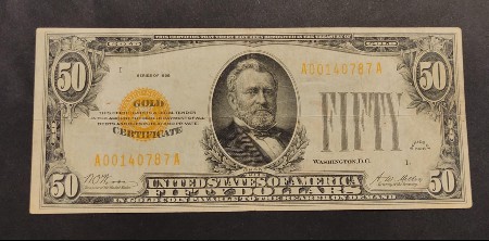 1928-$50-Gold-Certificate-Note.-Thoughts-And-Opinions-Please.