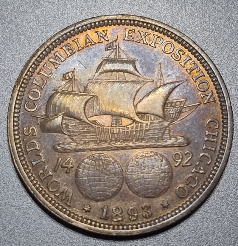1893-P-Columbia-Expedition-Half-Dollar-In-Old-Dealer-Packaging
