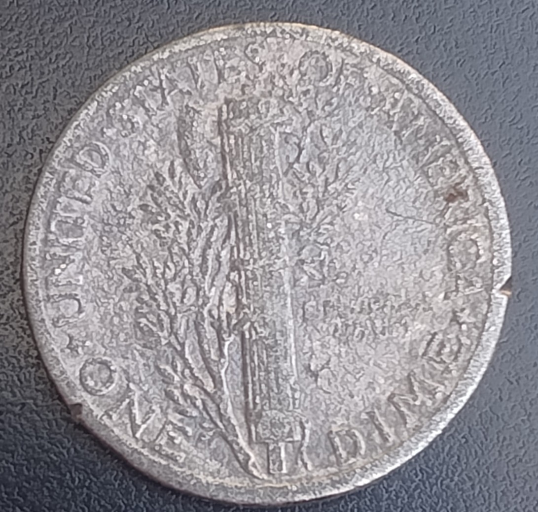 Fake;-Counterfeit-Mercury-Dime-With-Test-Marks,-But-Why?