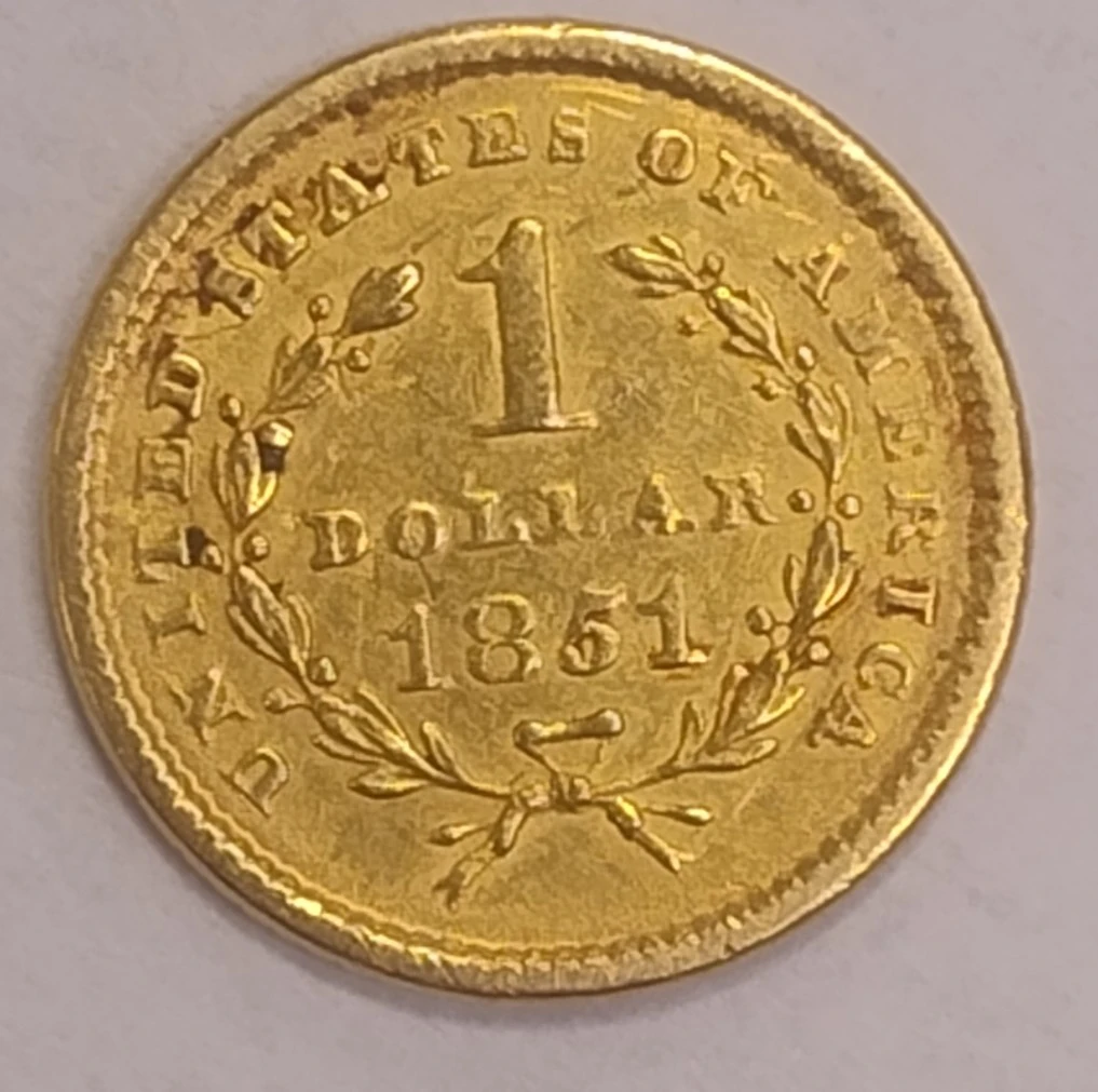 1851-P-$1-Gold-Coin-Thoughts-Please