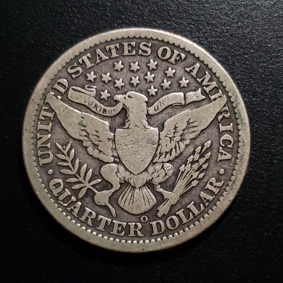 1907-O-Barber-Liberty-Quarter---VG-Or-F?