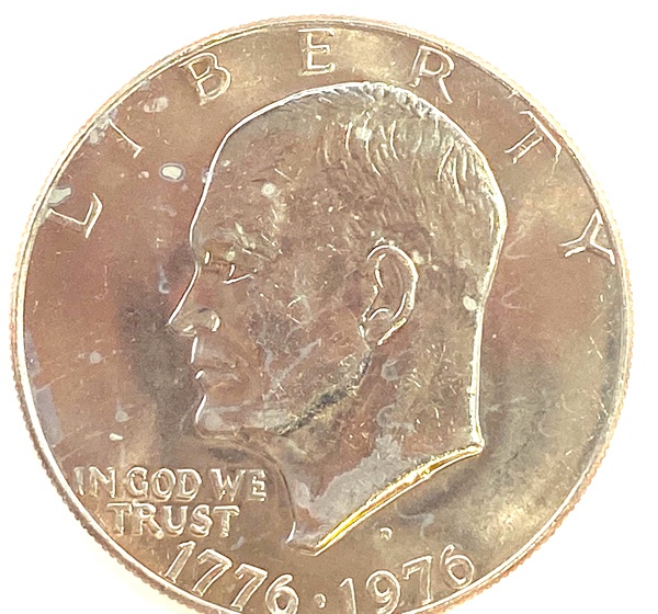 1976-P-Clad-Ike-Dollar-Several-Possible-Damages-Or-Errors?