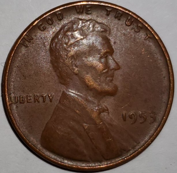 1953-Cent---Die-Crack-Or-Lamination-Error