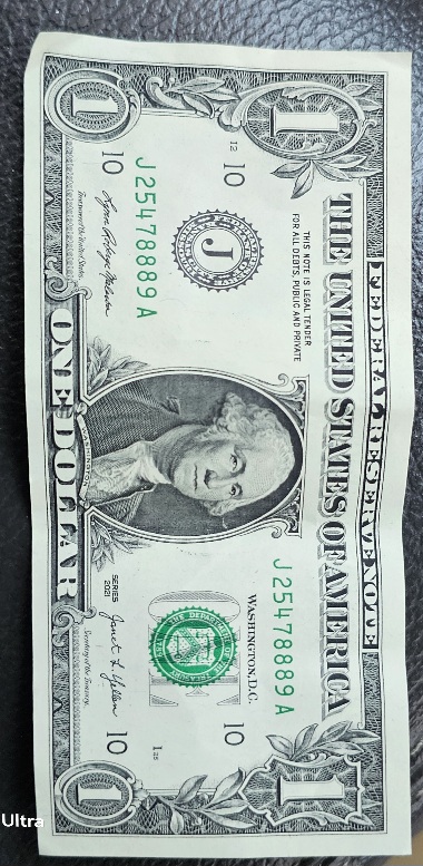 2021-$1-George-Washington-Bleeding-Through-On-Reverse