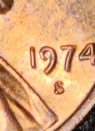1974-S-Penny-DD-O-Mint-Mark-S