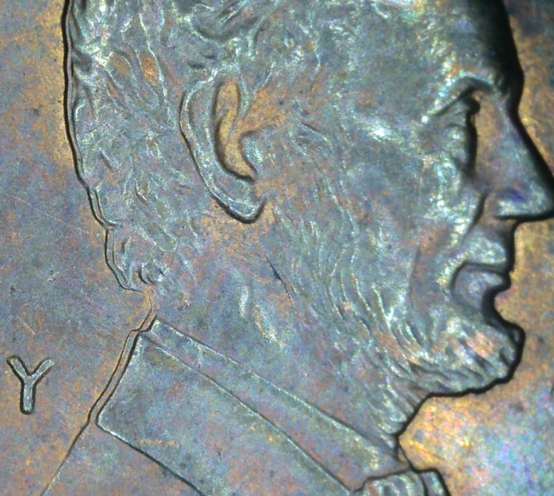 1993-Cent-With-Weird-Anomaly-On-Lincolns-Collar