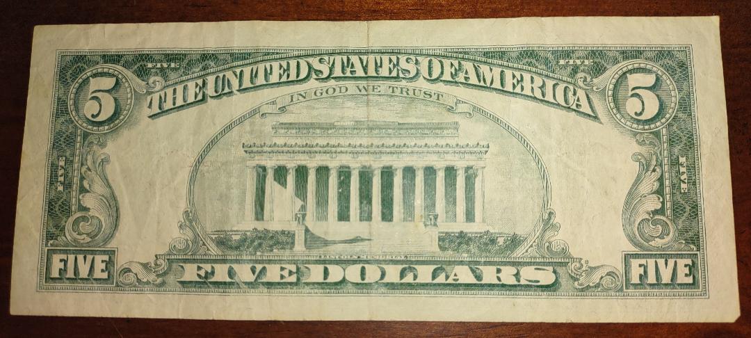 1963-$5-Federal-Note-No-Serial-Number