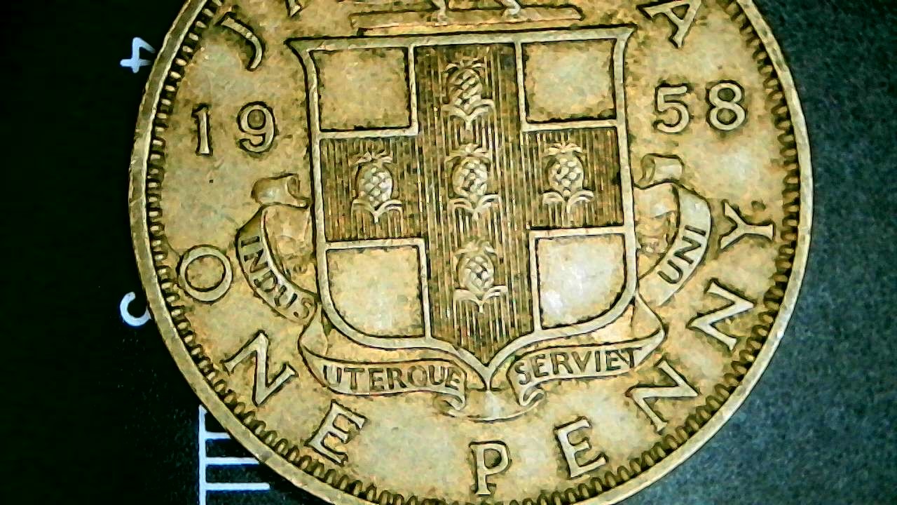 Jamaica-1958-Penny-From-Estate-Purchase