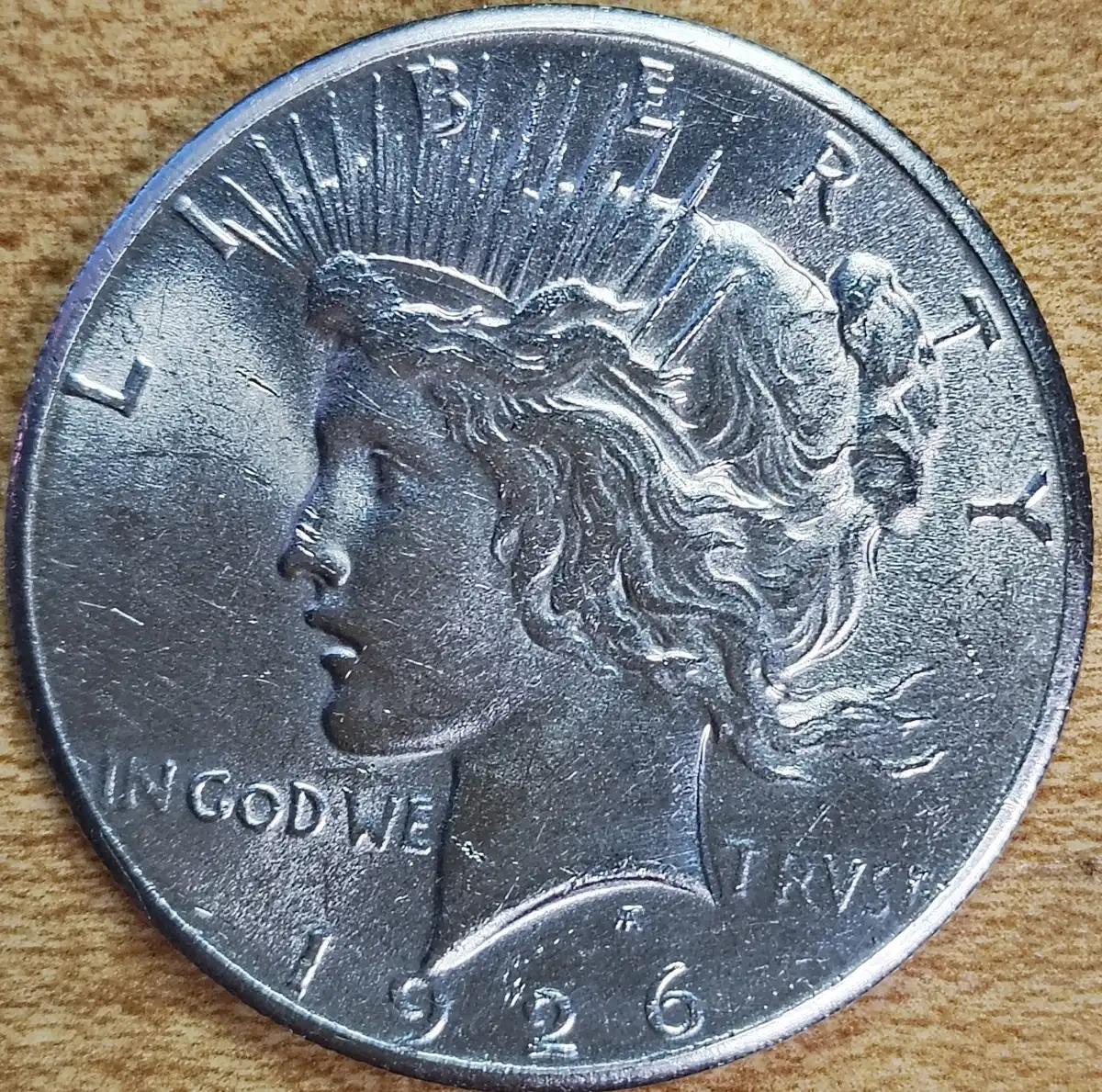 1926-Peace-Dollar-In-Pga-Holder-Looks-Weird