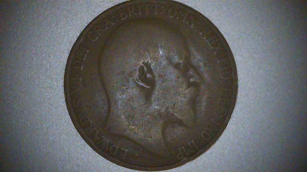 1907-Ridged--Numbers-On-UK-Penny