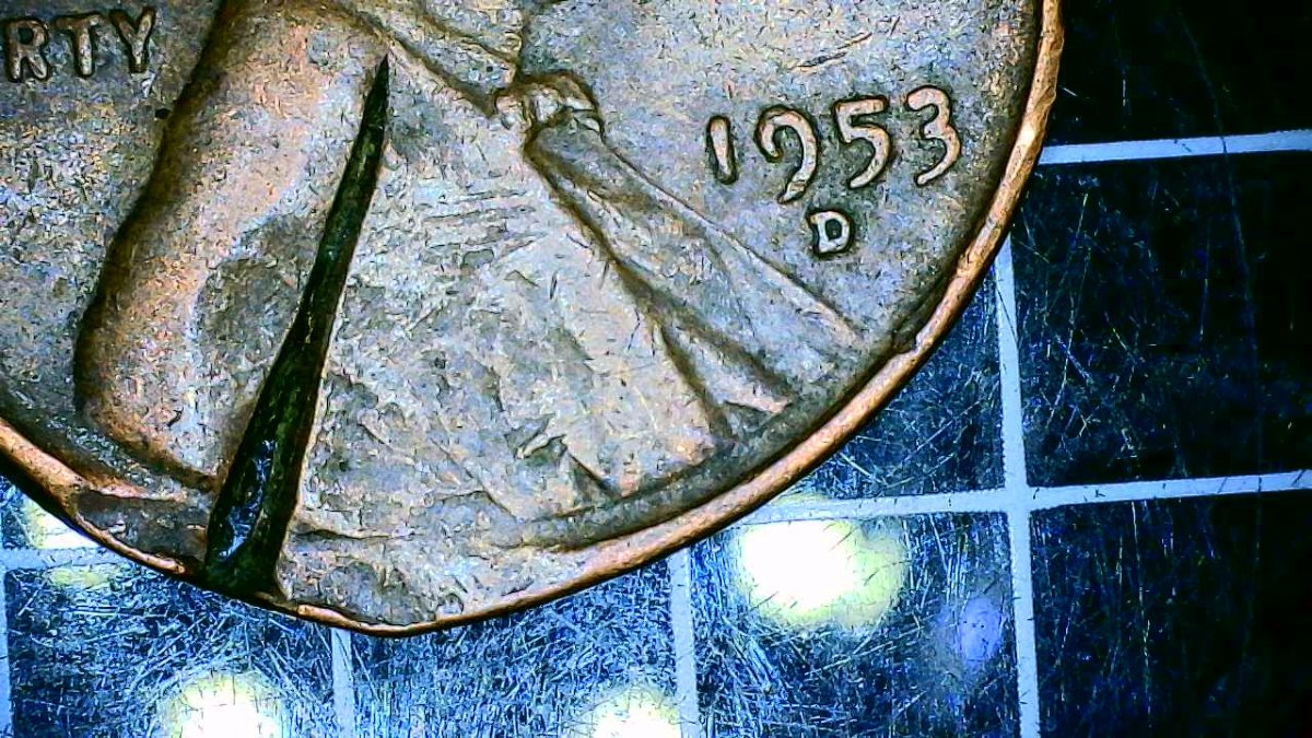1953-Wheat-Penny-Defective-Planchet-/-Or-PMD-/-Modified
