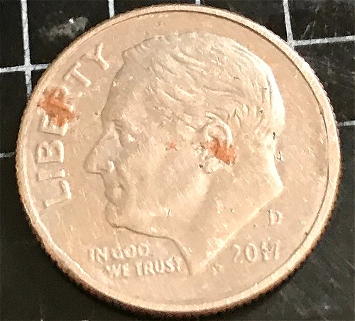 2017-D-Roosevelt-Dime-Red/-Copper-Spots-?