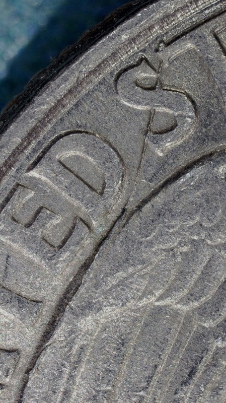 1996-P-Quarter-Possible-Spike-Head-With-Multiple-Cracks