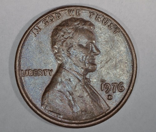 1976-P-Lincoln-Cent--Struck-Thru-Or-PMD