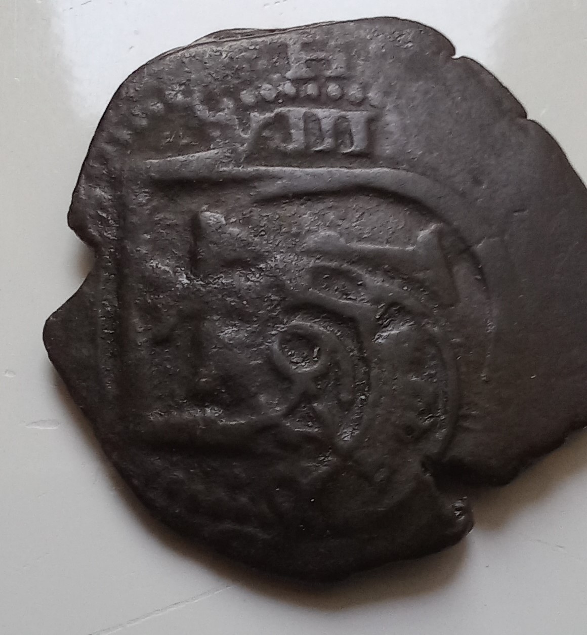 A-Lot-Is-Going-On-@-This-Countermarked-8-Maravedis-From-Spain