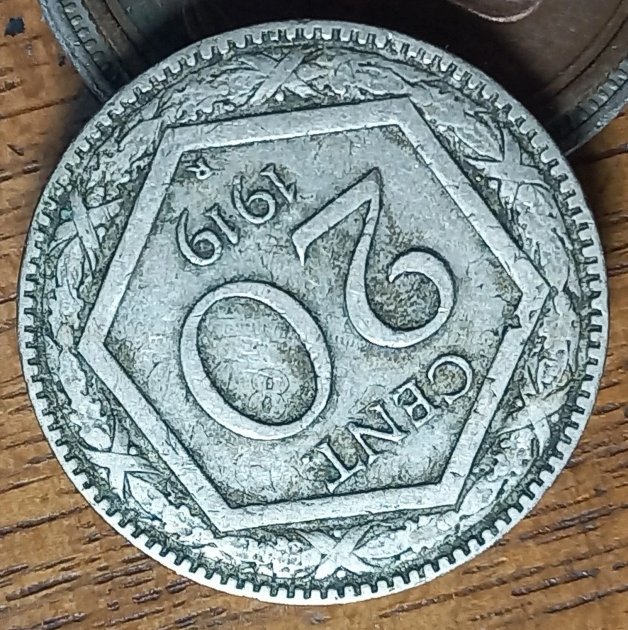 Another-1918-Italian-20-Centesimi---Overstruck-On-KM#28