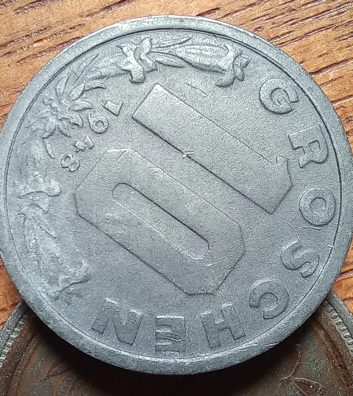 Another-1918-Italian-20-Centesimi---Overstruck-On-KM#28